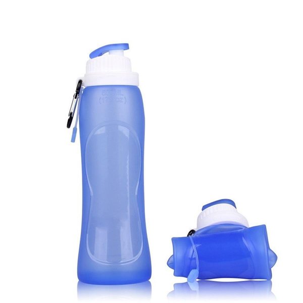 Zees Creations Zees Creations Silicone Bottle Foldable - Blue, 500 ml. SB106